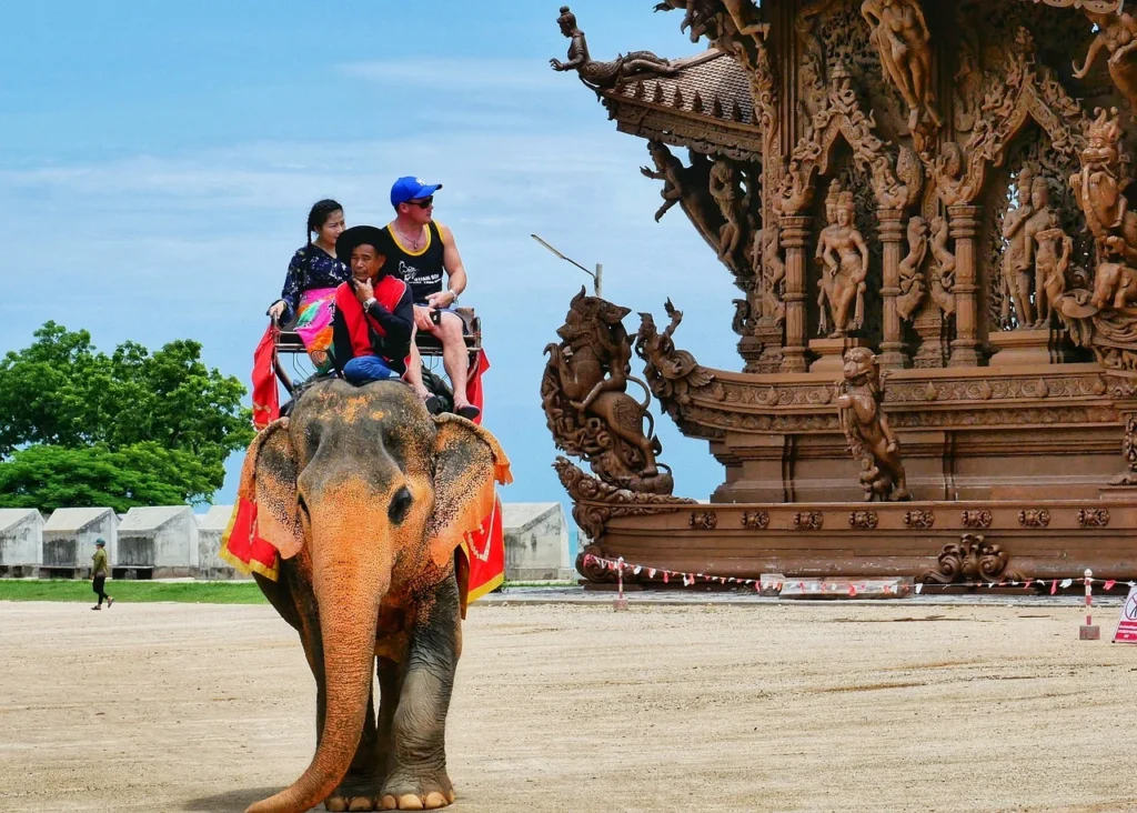 elephant riding - The Friendly Land of Smiles